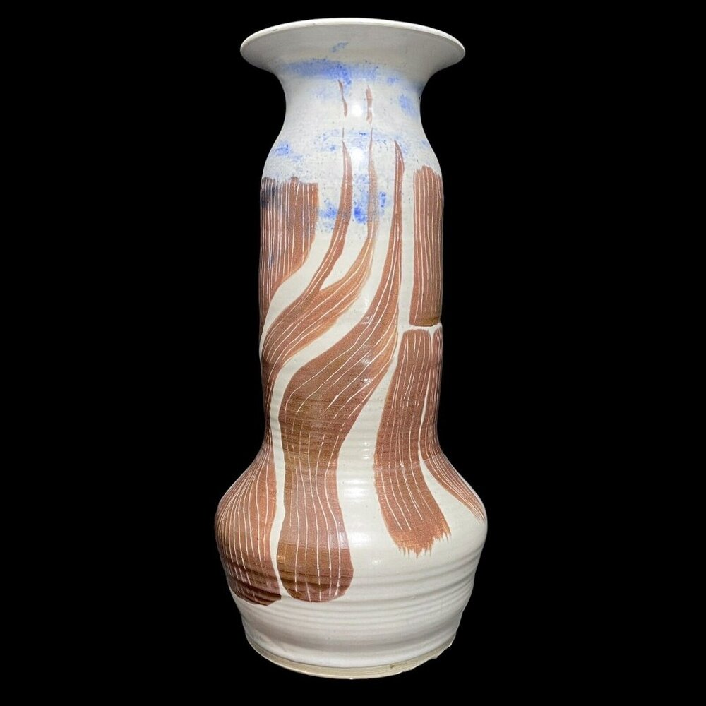 Vintage 1960s Signed Gordon Pottery - Salem, Ontario Canadian Pottery Art Vase